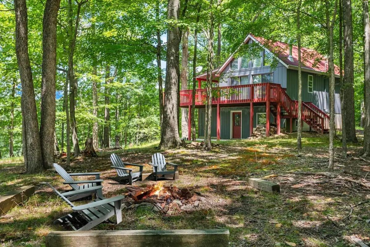 Hot Tub, Large Deck, Wifi, Fire Pit At Chalet Cabin Morton Grove ภายนอก รูปภาพ