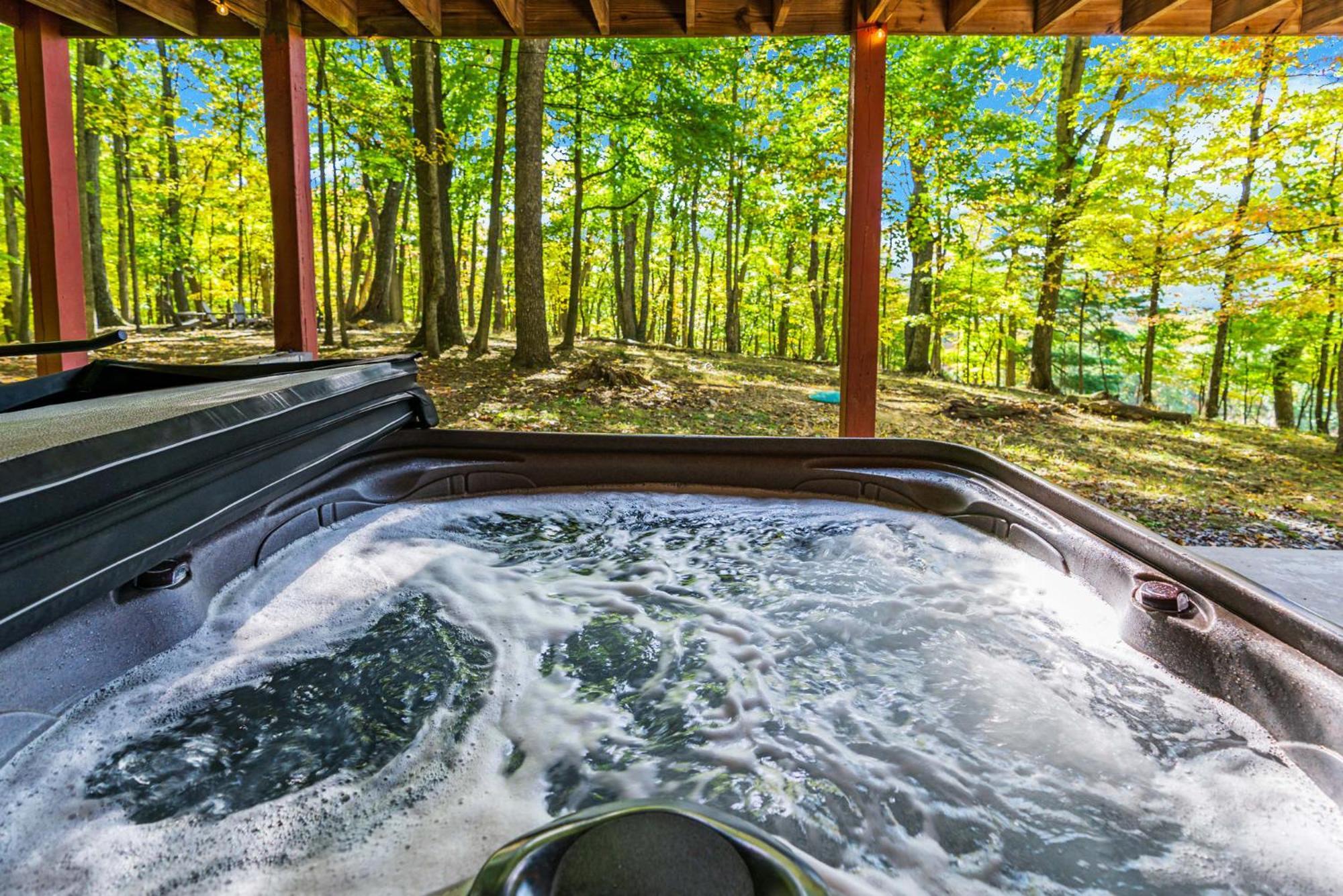 Hot Tub, Large Deck, Wifi, Fire Pit At Chalet Cabin Morton Grove ภายนอก รูปภาพ